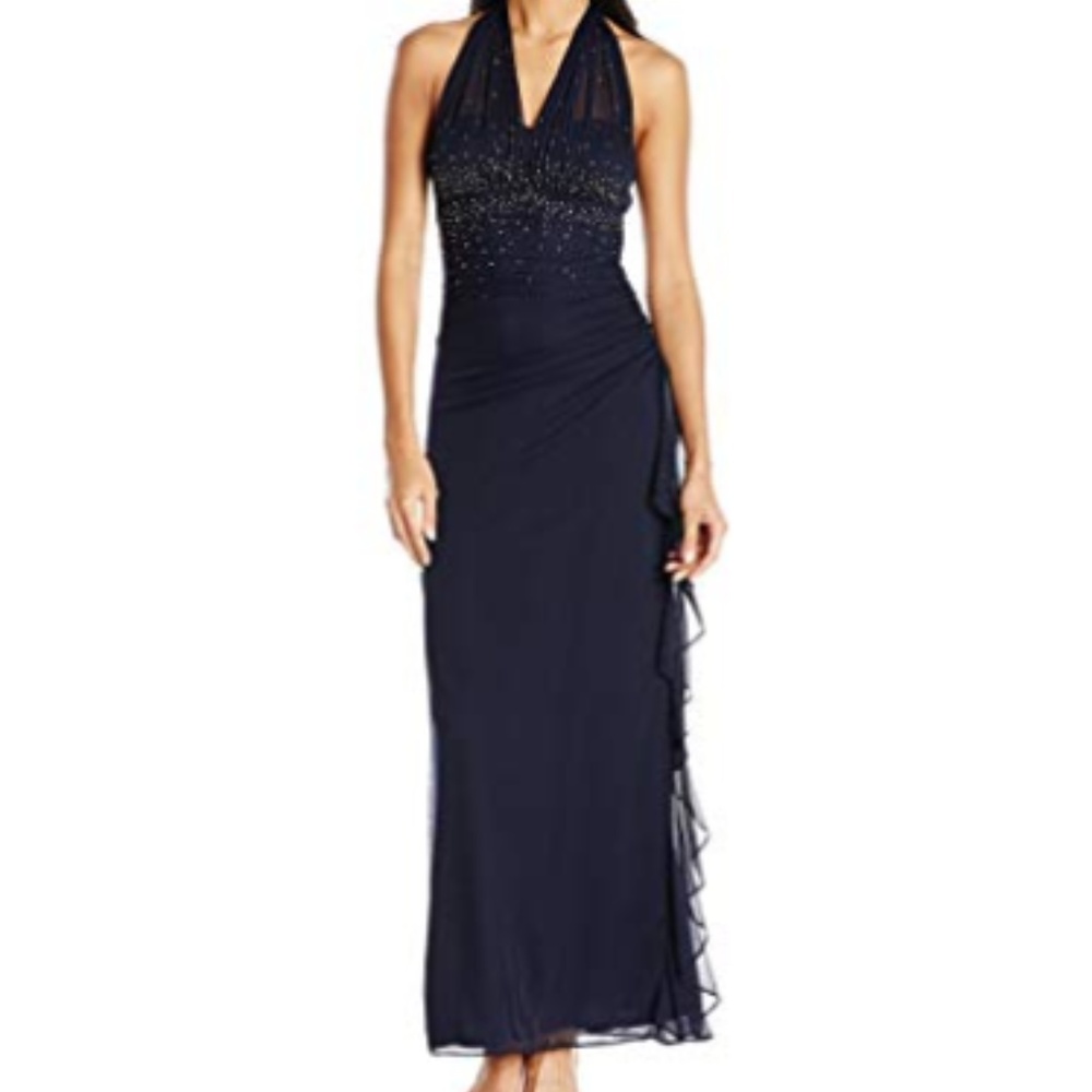 Halter Neckline Prom Dress
